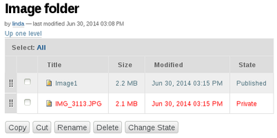 Image Folder Listing