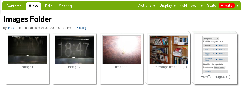 Display Images as images