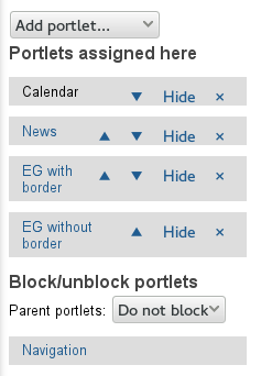 Portlets Added
