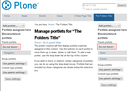 Manager Portlets Area