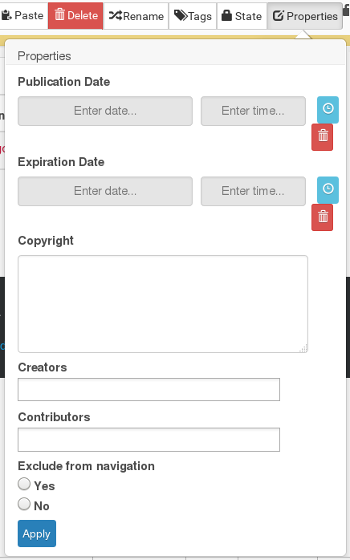 Time Critical and Navigatiion Options