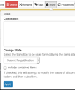 Change the State of an Item 
