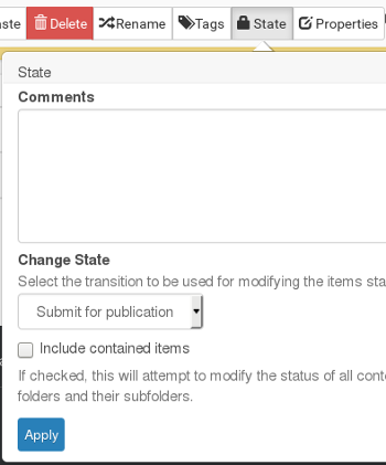 Change the State of an Item 