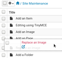 Drag Drop items inside a folder