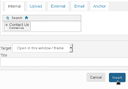 Link Selected and Insert Clicked