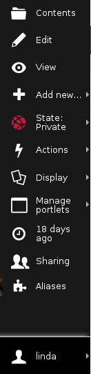 Edit Bar on Left side of website
